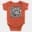 Straight Outta Pollachi Short Sleeve Baby Onesie in Orange Color